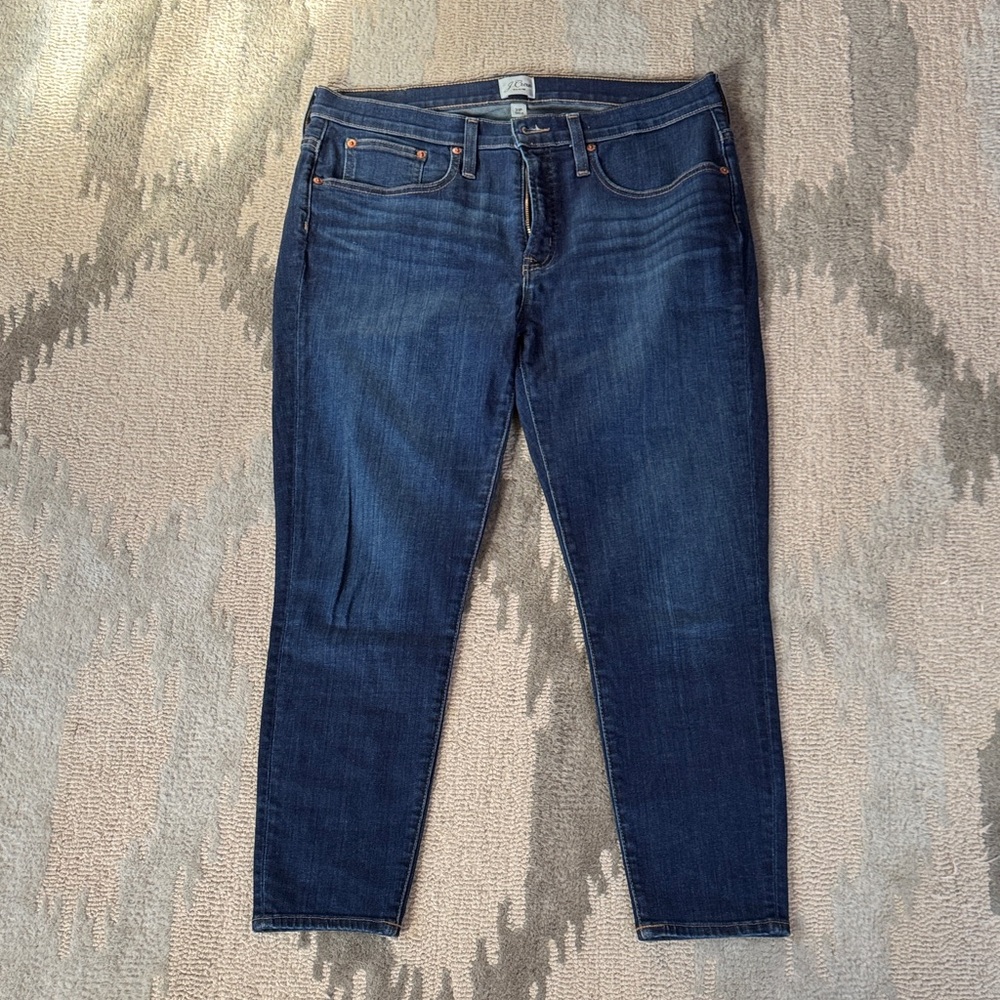 J. Crew Women's Deep Indigo Skinny Jeans
